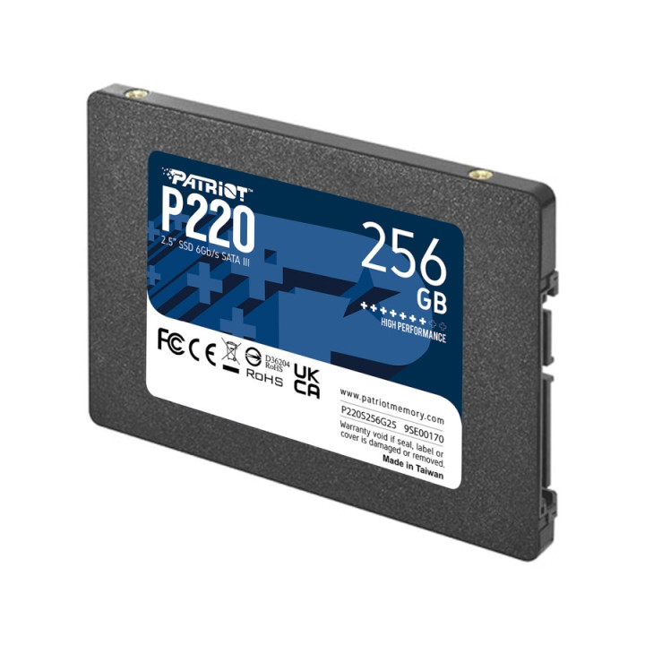 SSD диск Patriot 256GB P220 SATA3, 2.5" - P220S256G25