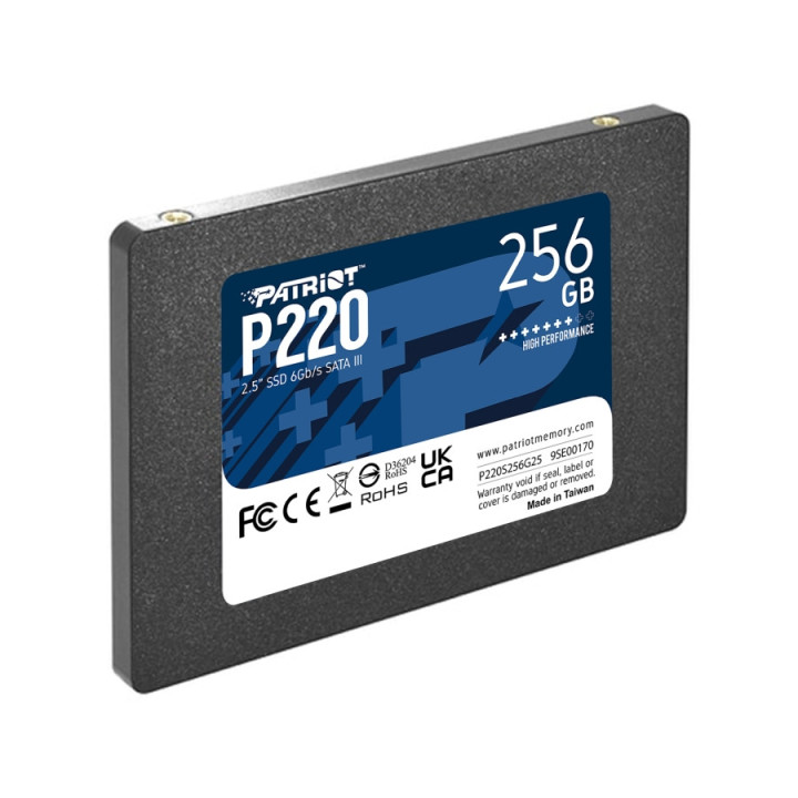 SSD диск Patriot 256GB P220 SATA3, 2.5" - P220S256G25