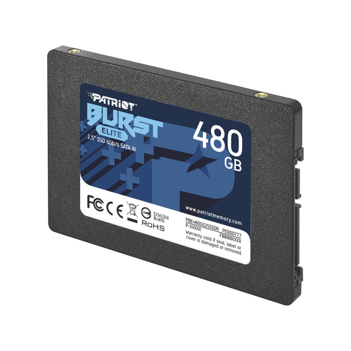SSD диск Patriot 480GB Burst Elite SATA3, 2.5" - PBE480GS25SSDR
