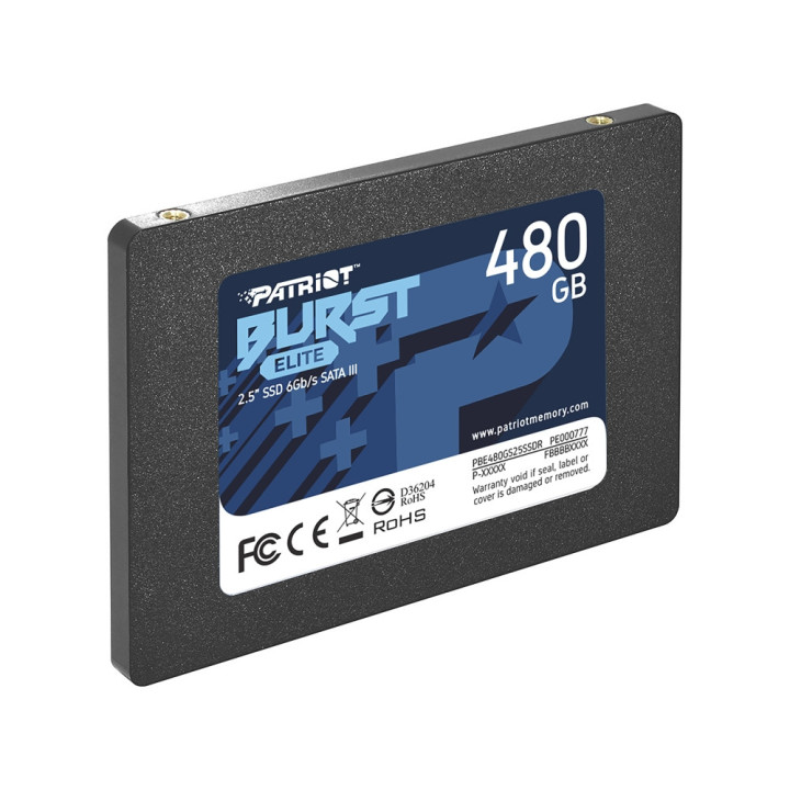 SSD диск Patriot 480GB Burst Elite SATA3, 2.5" - PBE480GS25SSDR