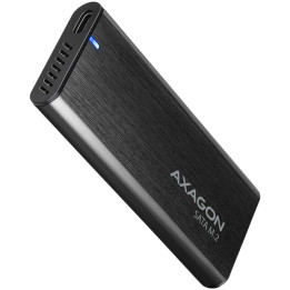 Кутия за диск Axagon EEM2-SBC, M.2 SATA screwless RAW box, black, SuperSpeed USB-C 10 Gbps - EEM2-SBC