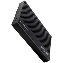 Кутия за твърд/SSD диск Axagon EE25-GTR USB-C 3.2 Gen 2 - SATA 6G, 2.5" External RIBBED box BLACK - EE25-GTR
