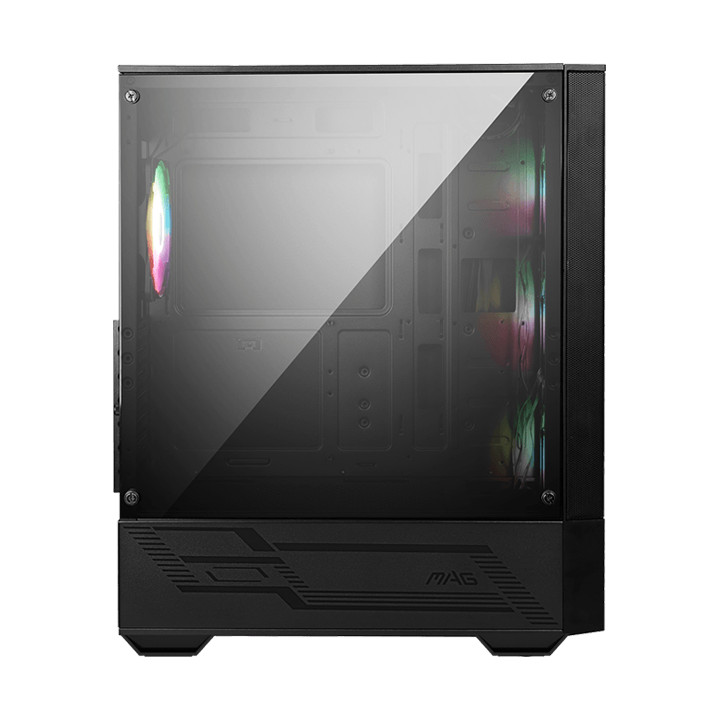 Кутия за компютър MSI MAG FORGE 112R, Mid-Tower, ATX/M-ATX/ITX, 2x USB 3.2 Gen 1 Type-A, ARGB Hub, 4x 120mm ARGB Fans, 4mm Tempered Glass