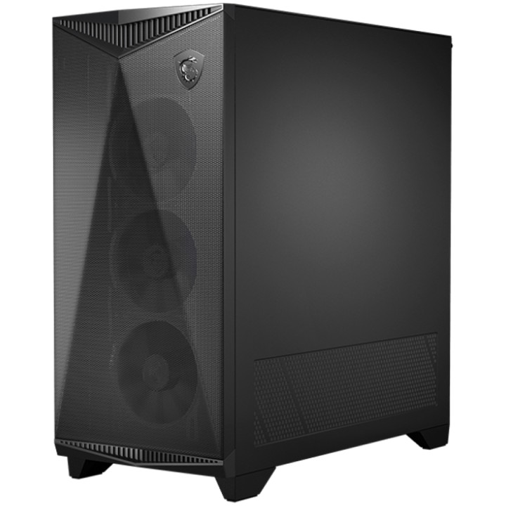 Кутия за компютър MSI MPG GUNGNIR 300P AIRFLOW, Mid-Tower, E-ATX, 2x USB 3.2 Gen 1 Type-A, 1x USB 3.2 Gen 2x2 Type-C, ARGB Hub, 4x 120mm ARGB Fans, 3mm Tempered Glass