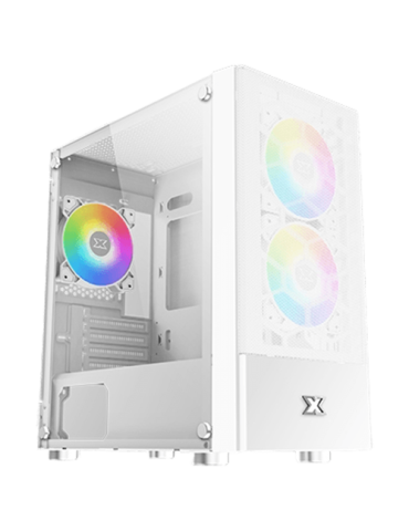 Кутия за компютър Xigmatek Oreo Arctic White EN47772, M-ATX, 3PCS X24F Arctic Fixed RGB Fan