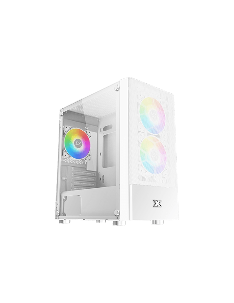 Кутия за компютър Xigmatek Oreo Arctic White EN47772, M-ATX, 3PCS X24F Arctic Fixed RGB Fan