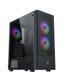 Кутия за компютър Xigmatek Hero II Air 3F Black EN41655, ATX, 3PCS Z20F Fixed LED Fan
