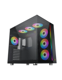Кутия за компютър Xigmatek AQUA Ultra Air EN41907, Black, E-ATX, USB 3.0 X 2, USB 2.0 X 2, USB-C, ARGB Strip, 7PCS Z20A&Galaxy II Fan Control Kit
