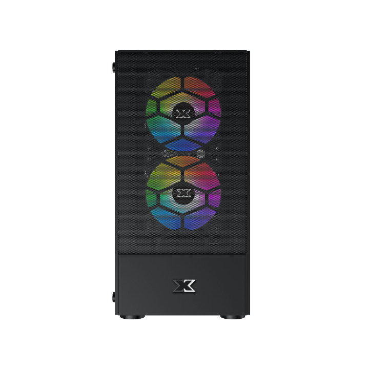 Кутия за компютър Xigmatek Oreo Black EN47758, M-ATX, 3PCS X24F Fixed RGB Fan