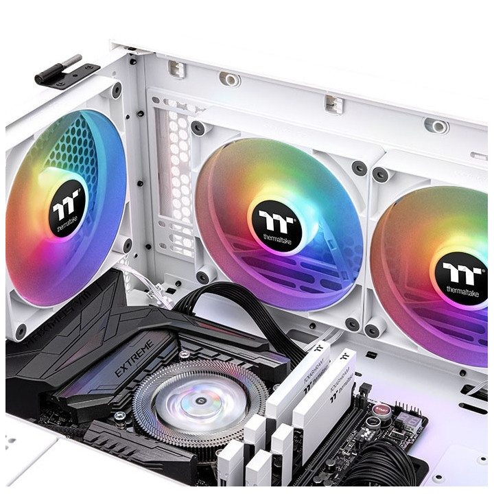 Комплект вентилатори Thermaltake CT140 ARGB Sync PC Cooling Fan 2 Pack White - CL-F154-PL14SW-A