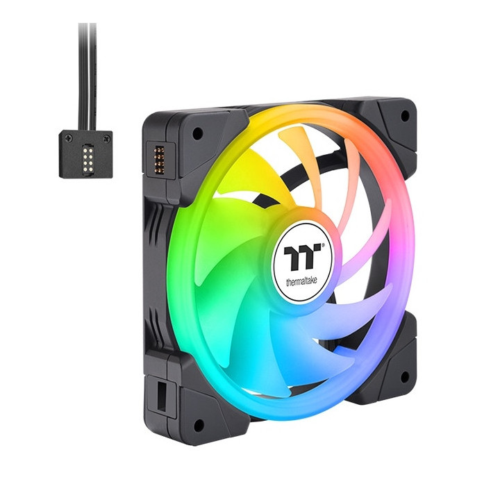 Комплект вентилатори Thermaltake SWAFAN EX12 ARGB PC Cooling Fan TT Premium Edition 3 Fan Pack - CL-F167-PL12SW-A