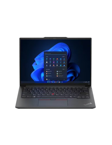 Лаптоп Lenovo ThinkPad E14 G6 Intel Core Ultra 7 155H, 14" WUXGA (1920x1200) IPS AG, 16GB DDR5, 512GB SSD, Intel Arc Graphics, Backlit KB, Black, WLAN, BT, FPR, Win 11 Pro - 21M7001YBM