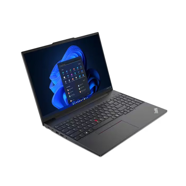 Лаптоп Lenovo ThinkPad E16 G2 Intel Core Ultra 5 125U, 16" WUXGA (1920x1200) IPS AG, 32GB DDR5, 1TB SSD, Intel Arc Graphics, FHD Cam, Backlit KB, Black, WLAN, BT, FPR, DOS - 21MA003SBM