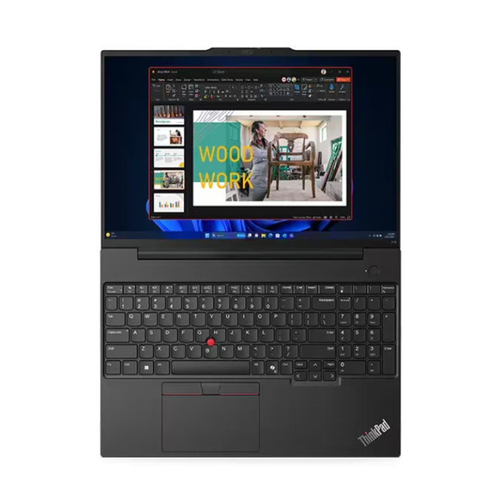 Лаптоп Lenovo ThinkPad E16 G2 Intel Core Ultra 5 125U, 16" WUXGA (1920x1200) IPS AG, 32GB DDR5, 1TB SSD, Intel Arc Graphics, FHD Cam, Backlit KB, Black, WLAN, BT, FPR, DOS - 21MA003SBM