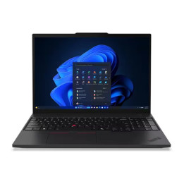 Лаптоп Lenovo ThinkPad T16 G3 Intel Core Ultra 7 155U, 16" WUXGA (1920x1200) IPS AG LP, 64GB DDR5, 1TB SSD, 5MP Cam, Backlit KB, Black, WLAN, BT, SCR, FPR, Win 11 Pro - 21MN005DBM