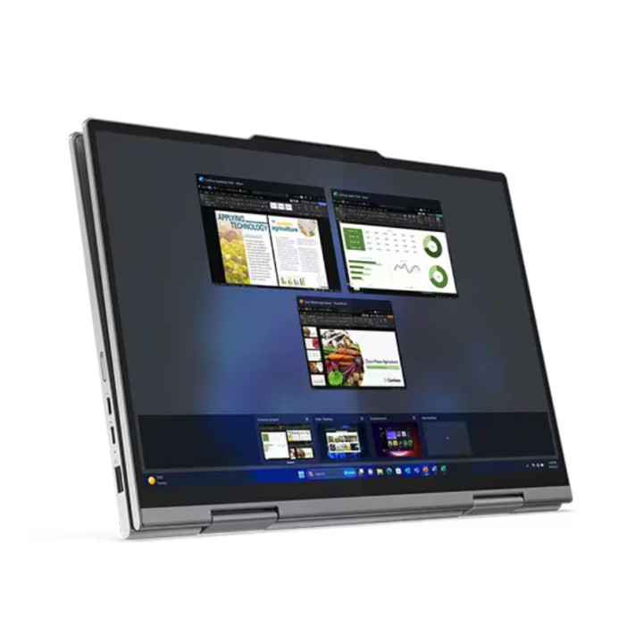 Лаптоп Lenovo ThinkPad X1 2-in-1 G9 Intel Core Ultra 7 155U, 14" 2.8K (2880x1800) OLED AR, AS, Touch, 32GB LPDDR5x, 1TB SSD, UHD 8MP Cam, Backlit KB, Grey, WLAN, BT, FPR, Win 11 Pro - 21KE003HBM