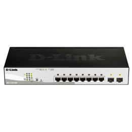 Комутатор D-Link 8-Port Gigabit PoE Smart Switch with 2 SFP ports DGS-1210-08P - DGS-1210-08P_VZ