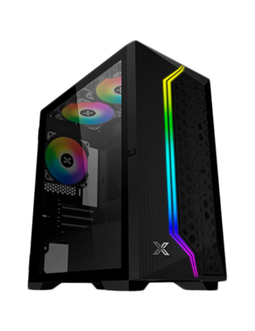 Кутия за компютър Xigmatek Gemini II EN48649, Black, MATX/ Mini-ITX, Fixed RGB Fan