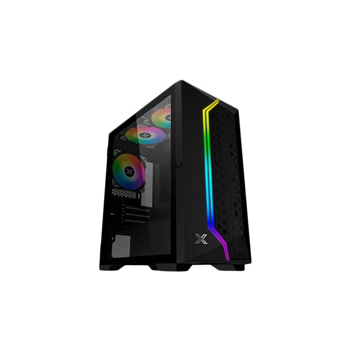 Кутия за компютър Xigmatek Gemini II EN48649, Black, MATX/ Mini-ITX, Fixed RGB Fan
