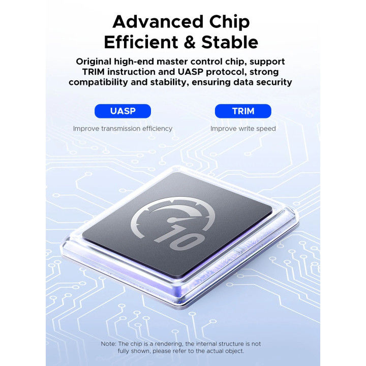 Външна кутия за диск Orico M.2 NVMe/SATA M/B key - USB3.1 Type-C/A, Silicone Protective Case, 10Gbps - AXM2S-G2-V1-GY-BP