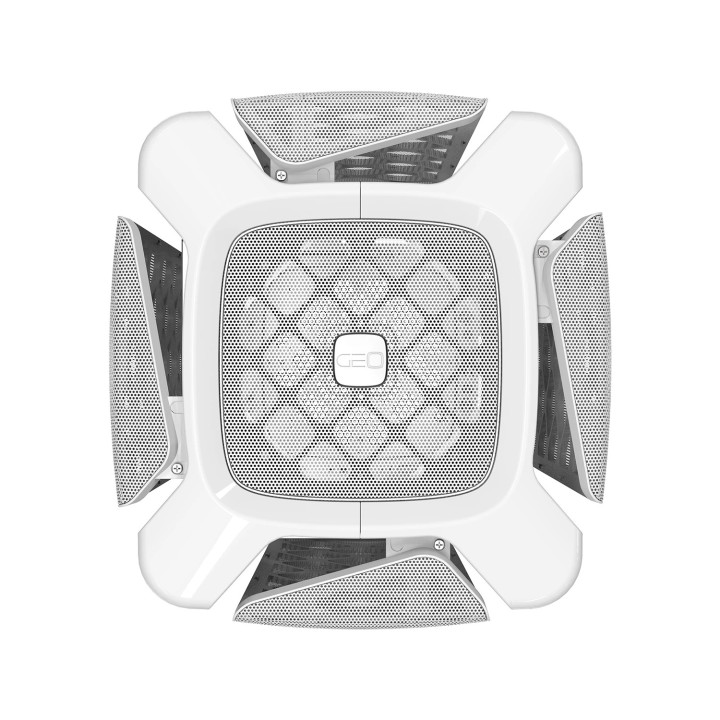 Кутия за компютър Geometric Future Model 2 THE ARK Mesh White, mATX - 1AM2AKWT00101