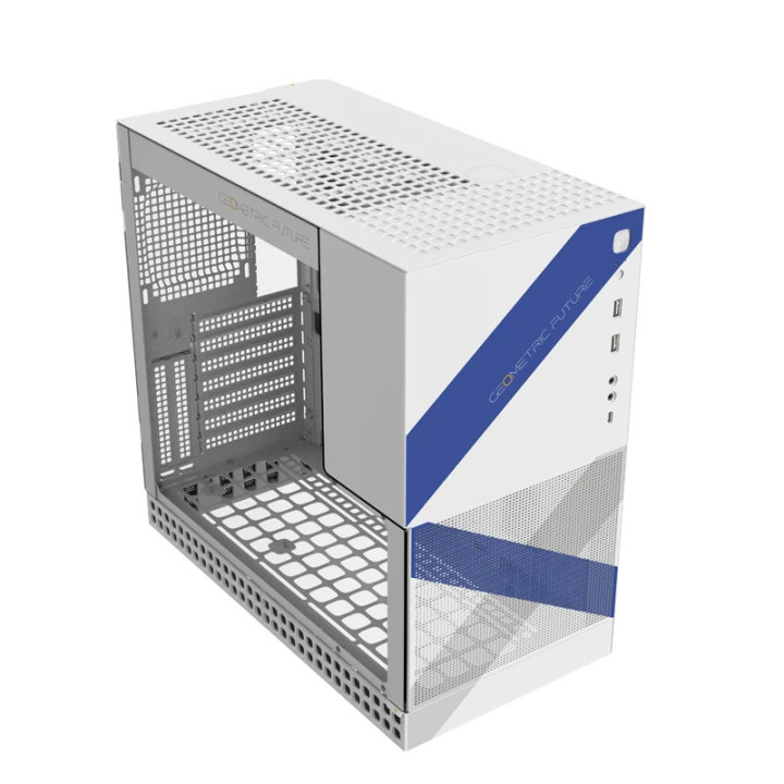 Кутия за компютър Geometric Future Model 4 Lancelot White, EATX - 1AM4LCWT00100