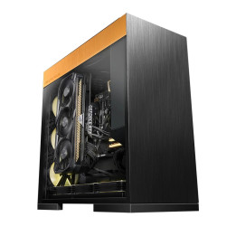 Кутия за компютър Geometric Future Model 8 Dharma Black/Gold, EATX - 1AM8DMBG00AA0