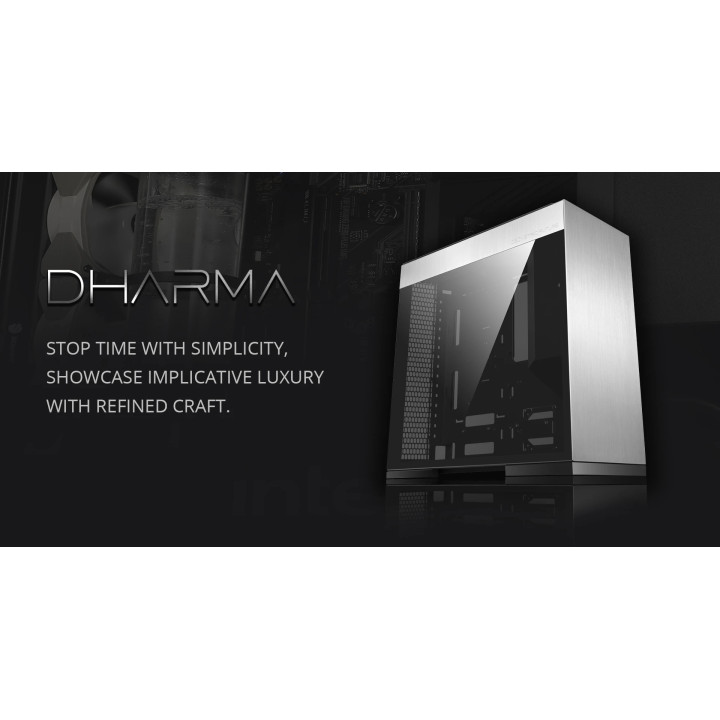 Кутия за компютър Geometric Future Model 8 Dharma Black/Gold, EATX - 1AM8DMBG00AA0
