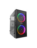 Кутия за компютър 1stPlayer Gaming X1 RGB, mATX,  3бр включени вентилатори - X1-3F1
