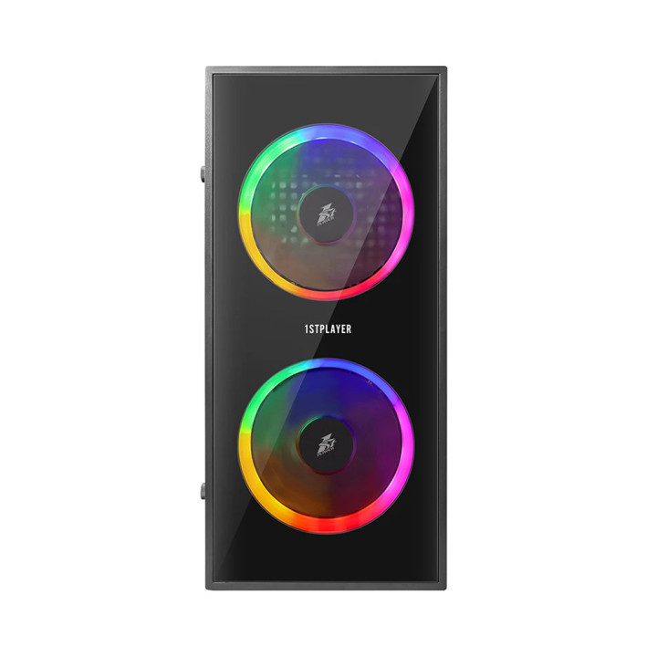 Кутия за компютър 1stPlayer Gaming X1 RGB, mATX,  3бр включени вентилатори - X1-3F1