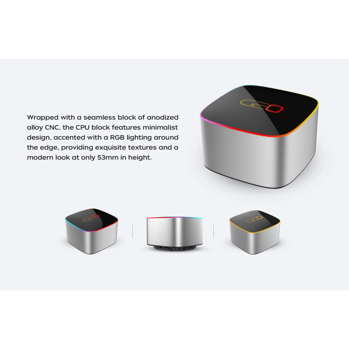 Водно охлаждане за процесор Geometric FutureEskimo Junior 36 White - LGA1700/AM5 - 1C253W0361000