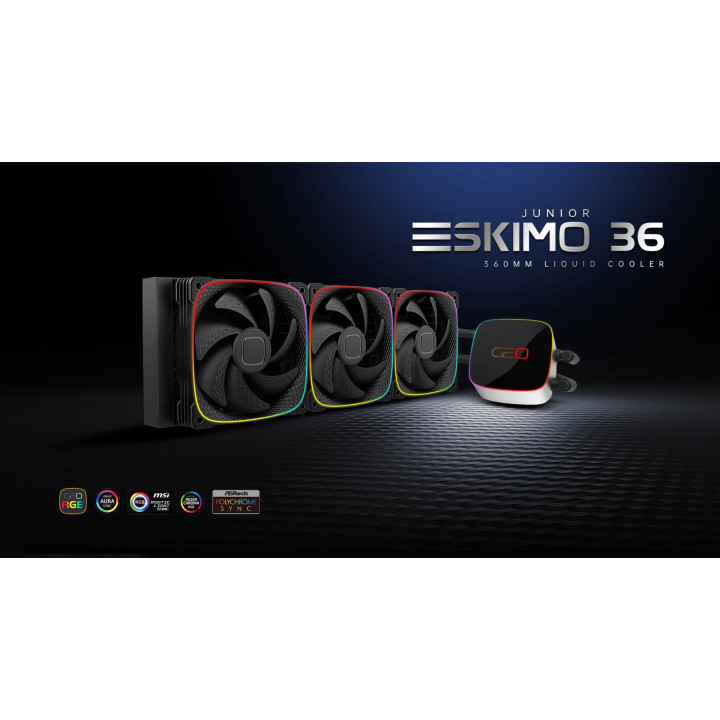 Водно охлаждане за процесор Geometric FutureEskimo Junior 36 White - LGA1700/AM5 - 1C253W0361000