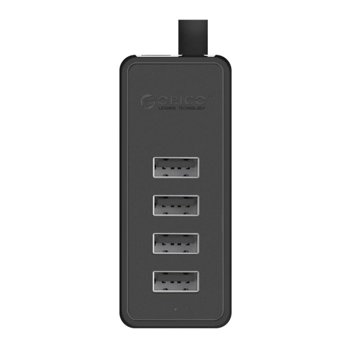 Хъб Orico USB2.0 HUB 4 port - USB/Micro USB input, Black - W5P-U2-100-BK-EP