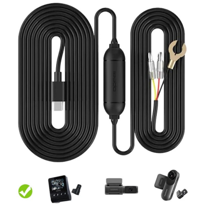Монтажен комплект DDPAI IPS Hardwire Kit - Type-C A-HC12 module - 24H Parking Monitoring, Timelapse, Power Management - DDPAI-A-HC12