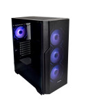 Кутия за компютър Trendsonic V-GAMING FC-C01 ARGB, 1x Type-C, 3x USB 3.0 с включени 4бр. 12cm ARGB вентилатори, back - FC-C01_ARGB