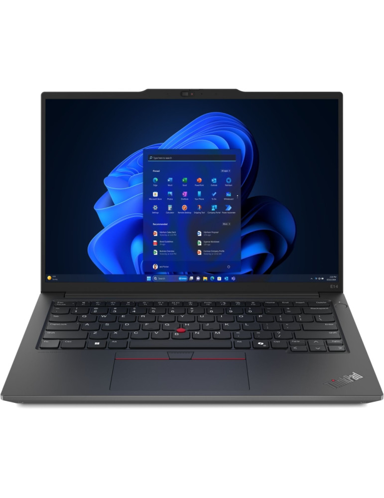 Лаптоп Lenovo ThinkPad E14 G6 AMD Ryzen 7 7735HS, , 14" WUXGA (1920x1200) IPS AG, 16GB DDR5, 512GB SSD, Backlit KB, FPR, DOS Onsite - 21M3003PBM