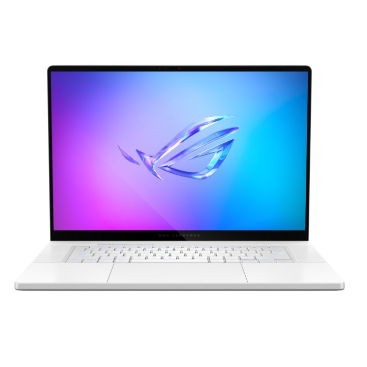 Лаптоп Asus ROG Zephyrus G16 GA605WI-QR036W, AMD Ryzen AI 9 HX 370, OLED 16" 2.5K WQXGA) 240 MHz, 32GB LPDDR5X, 1TB SSD, Nvidia RTX4070 8GB GDDR6, Backlit Chiclet Keyboard 1-Zone RGB, Win 11, Platinum White - 90NR0J92-M004S0