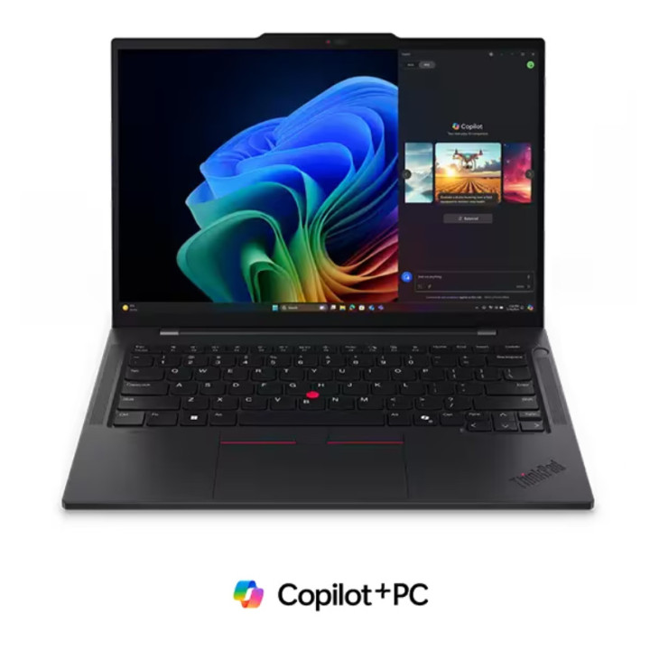 Лаптоп Lenovo ThinkPad T14s G6 Snapdragon X Elite X1E-78-100, Qualcomm Hexagon NPU, 14" WUXGA (1920x1200) IPS AG, Touch, 32GB LPDDR5x, 1TB SSD, Backlit KB, FPR, Win 11 Pro - 21N1000SBM