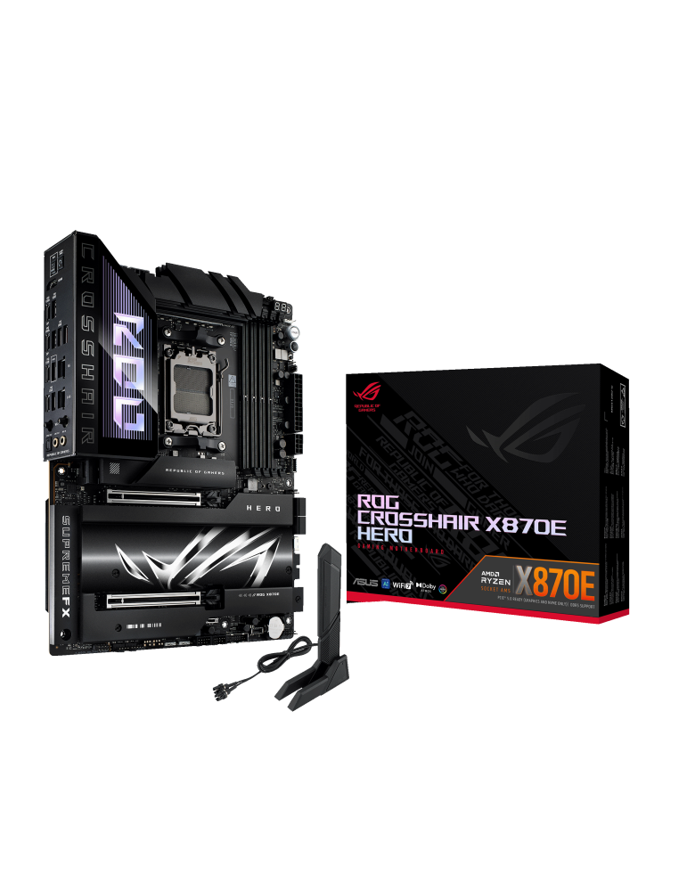 Дънна платка Asus ROG STRIX X870E-E HERO WIFI, AM5, DDR5 - 90MB1IE0-M0EAY0