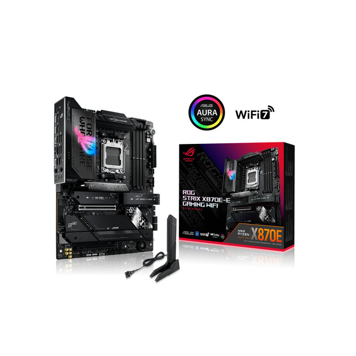 Дънна платка Asus ROG STRIX X870E-E GAMING WIFI, AM5, DDR5 - 90MB1IB0-M0EAY0