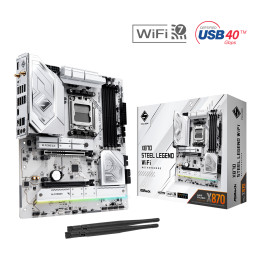 Дънна платка AsRock X870 STEEL LEGEND WiFi, AM5, 4x DDR5