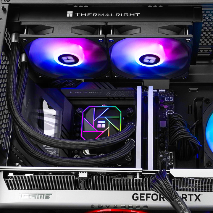 Водно охлаждане за процесор Thermalright Aqua Elite 240 Black A-RGB V3, LGA1851/LGA1700/AM5 - AQUA-ELITE-240-BK-ARGB-V3