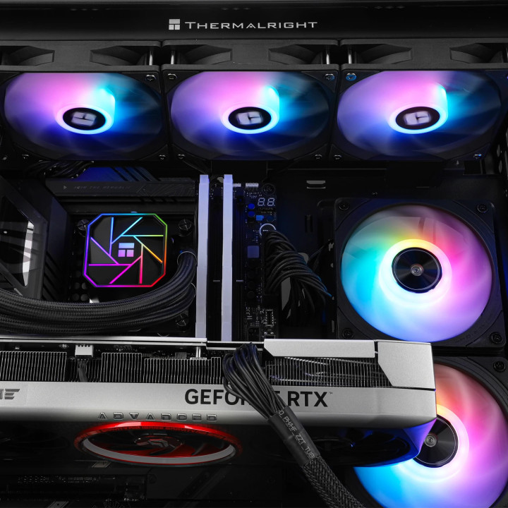 Водно охлаждане за процесор Thermalright Aqua Elite 360 Black A-RGB V3, LGA1851/LGA1700/AM5 - AQUA-ELITE-360-BK-ARGB-V3