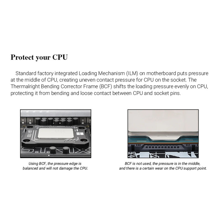 Монтаж Thermalright Mounting KIT, LGA1700 Bending Correct Frame V2 - LGA17XX-BCF-BLACK-V2