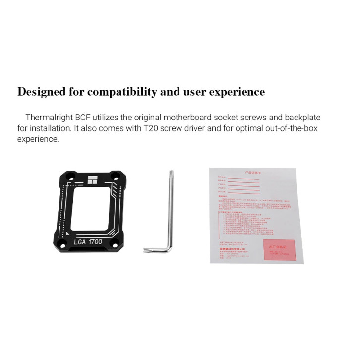 Монтаж Thermalright Mounting KIT, LGA1700 Bending Correct Frame V2 - LGA17XX-BCF-BLACK-V2