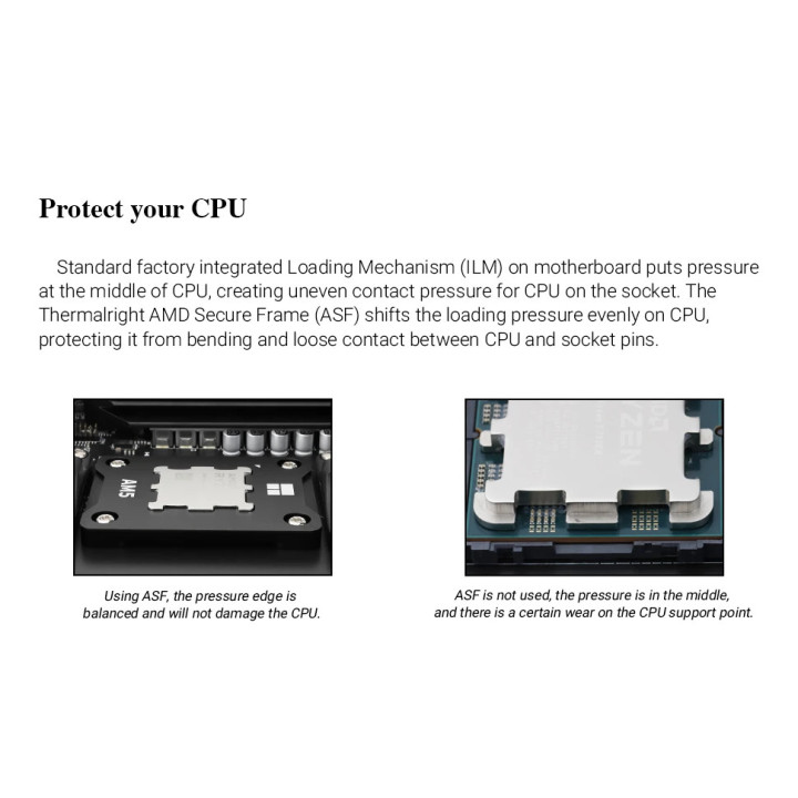 Монтаж Thermalright ASF AM5 BLACK V2, Mounting KIT, Bending Correct Frame - ASF-AM5-BLACK-V2