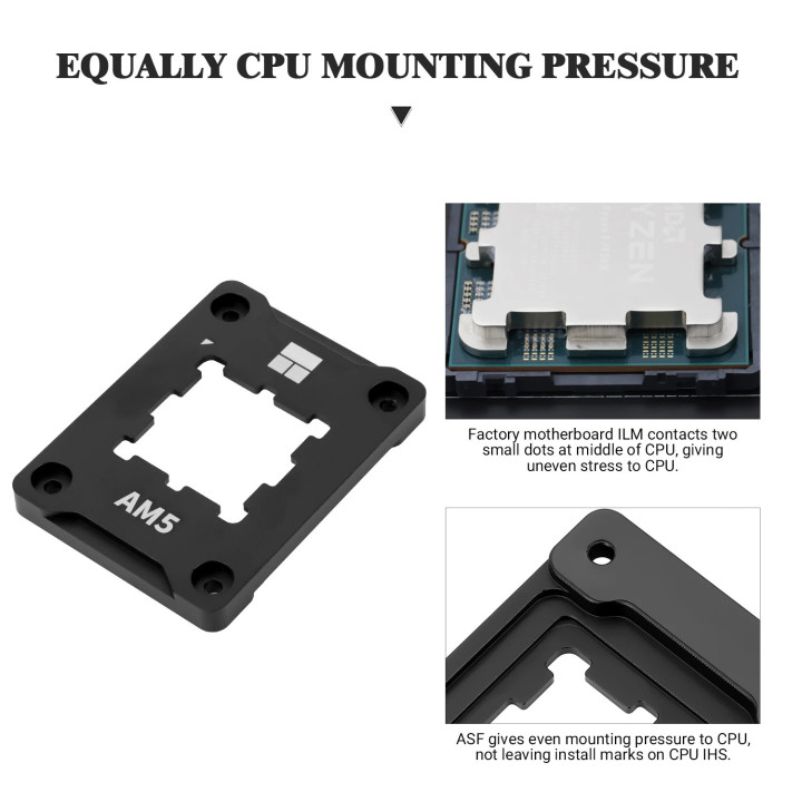 Монтаж Thermalright ASF AM5 BLACK V2, Mounting KIT, Bending Correct Frame - ASF-AM5-BLACK-V2