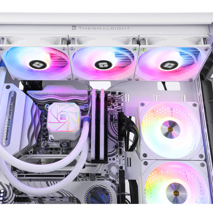 Водно охлаждане за процесор Thermalright Aqua Elite 360 White A-RGB V3, LGA1851/LGA1700/AM5 - AQUA-ELITE-360-WH-ARGB-V3