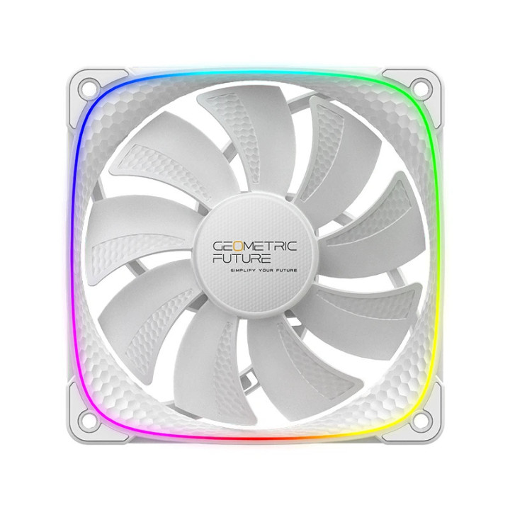 Вентилатор Geometric Future Squama 2503R, REVERSE Fan, 120mm, ARGB, White - 1F2503R112011