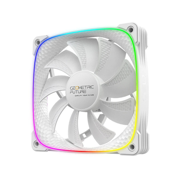 Вентилатор Geometric Future Squama 2503R, REVERSE Fan, 120mm, ARGB, White - 1F2503R112011